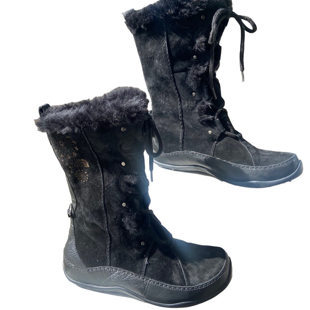 The North Face Primaloft Boots Black Lace insulated Up Winter Snow Size 8.5
